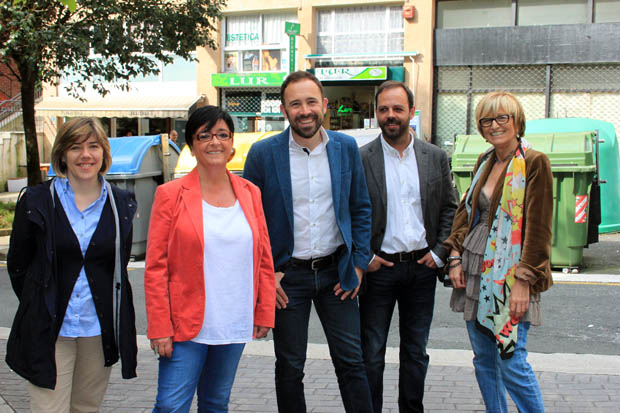 Lore Suarez, Izaskun Gomez, Denis Itxaso, Aitor Gonzalez y Maite Cruzado