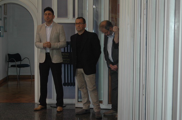 Mikel Serrano, José Mari Bermejo y Ricardo Lozano