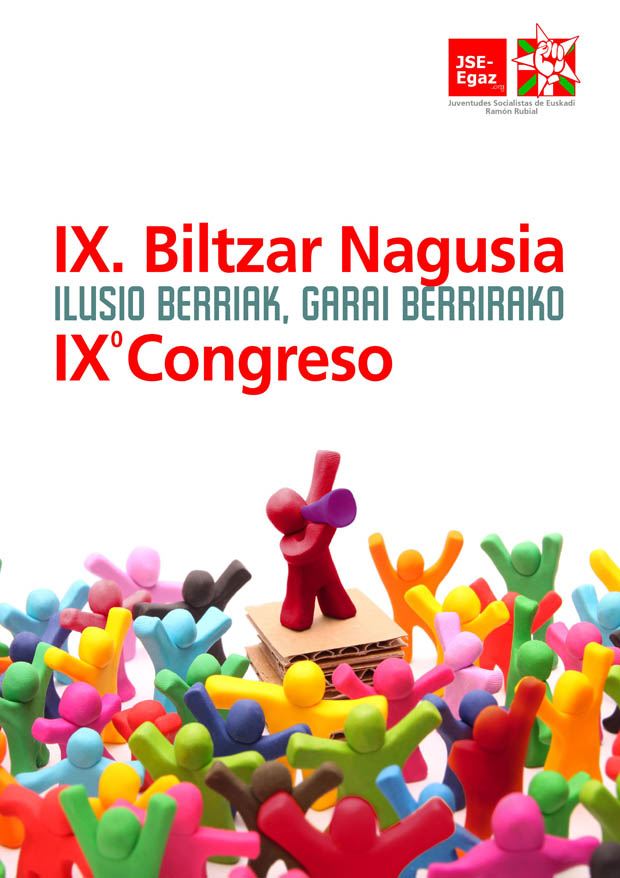 Cartel IXº Congreso ordinario JSE-EGAZ Ramón Rubial