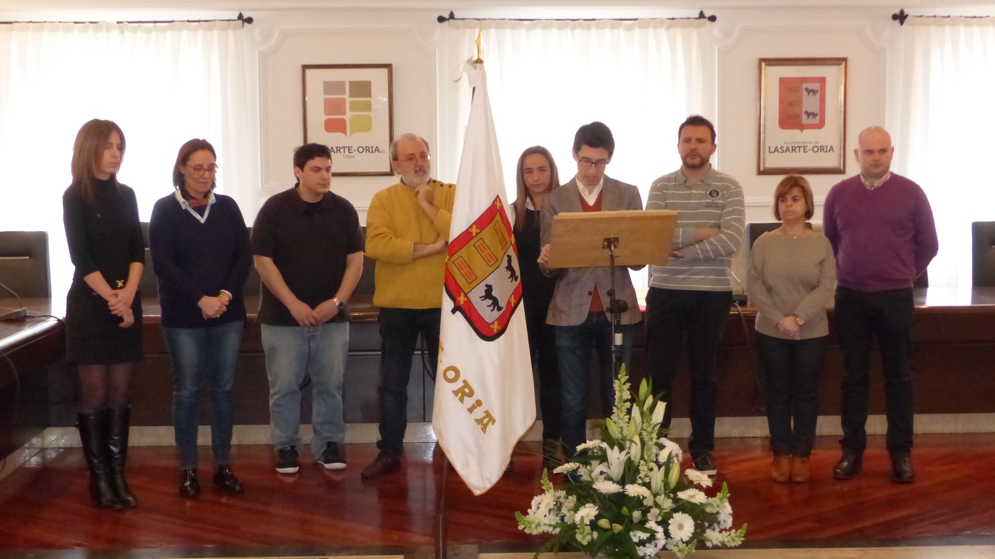 Un momento de la lectura del Acta de Constitución