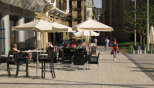 Terraza en San Sebastián